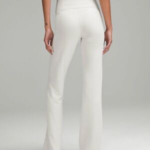 Lululemon Athletica brushed softstreme high rise pants, bone, size 12